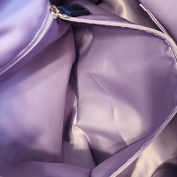 Coach Poppy Signature Blue Denim Zip Top Tote - Picture 14 of 16